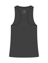 The Womens Full Length Tank - Charcoal - The Mvmt by Amanda - Center Chest & Back Neckline - Printed - Purple