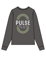 The Unisex Midweight Long Sleeve - Pepper - Pulse 712 - Full Back - Printed - White