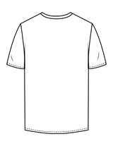 The Mens Tee - White - Lagree Red - Chest Stacked - Printed - Red