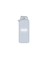 The Wide Mouth Water Bottle - Sky - Studio Physique - Center Body - Printed - White