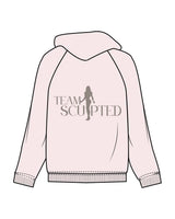 The Recycled Unisex Zip Hoodie - Blush - Team Sculpted - Left Chest & Center Back Logo - Printed - Brown