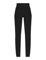 The Basic Legging - Black - Powerhaus Lagree - Back Waistline - Printed - White