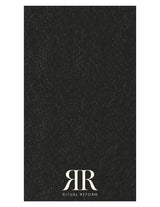 The Gym Towel - Black - Ritual Reform - Front Bottom - Embroidered - Butter - The Gym Towel Bag - Center Body Stacked - Printed - White