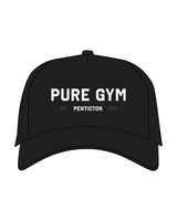 The Foam Trucker - Black - Pure Movement - Center Crown Stacked - Printed - White