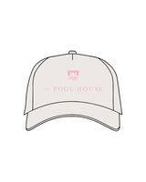 The Canvas Cap - Bone - Clique Hospitality - Center Crown - "Pool House" - Embroidered - Light Pink