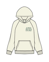 The Womens Hoodie - Butter - Forte Pilates - Left Chest & Back Center Stacked - Dark Green