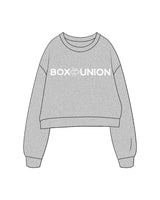 The Oversized Crop - Heather - Box Union - Chest Center - White