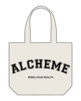 The Tote Bag - Natural - ALCHEME - Center Stacked - Black