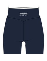 The Piped Crossover Short - Navy - Mantra - Back Stacked - Printed - White