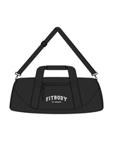 The Gym Duffel - Black - Krista - Center Body Stacked - Printed - White