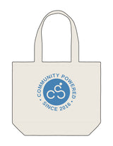 The Tote Bag - Natural - Cycology Studio - Center Body Round - Printed - Blue
