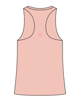 The Womens Full Length Tank - Peach - Fit Results - Center Chest & Center Back - Full Color