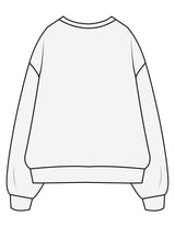 The Mens Crewneck - White Heather - Zenwise - Center Chest - EMB - Puff - Blue