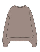 The Mens Crewneck - Washed Gray - ZENERGY CYCLING - Center Chest - Embroidered - Off White