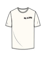 The Mens Tee - Off White - Choice - Left Chest "BE KIND" - Black
