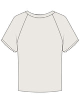 The Micro Rib Baby Tee - Natural - CSB - Center Chest Stacked - Printed - Green