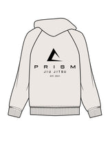 The Mens Classic Hoodie - Bone - Prism Jiu Jitsu - Center Chest & Back Stacked - Printed - Black