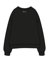 The Mens Crewneck - Black - Core Collective - Center Chest & Back Neckline - Printed - Sage - a8b6a3