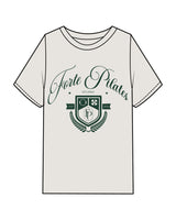 The Mens Heavyweight Tee - Washed Bone - Forte - Center Chest Stacked - Green