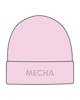 The Beanie - Pink - MECHA - Center - Embroidered Tone on Tone