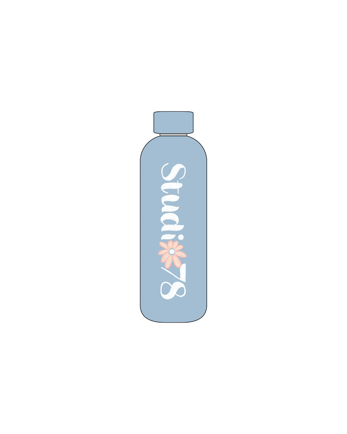 The Water Bottle - Sky - Studio 78 - Center Body - Full Color