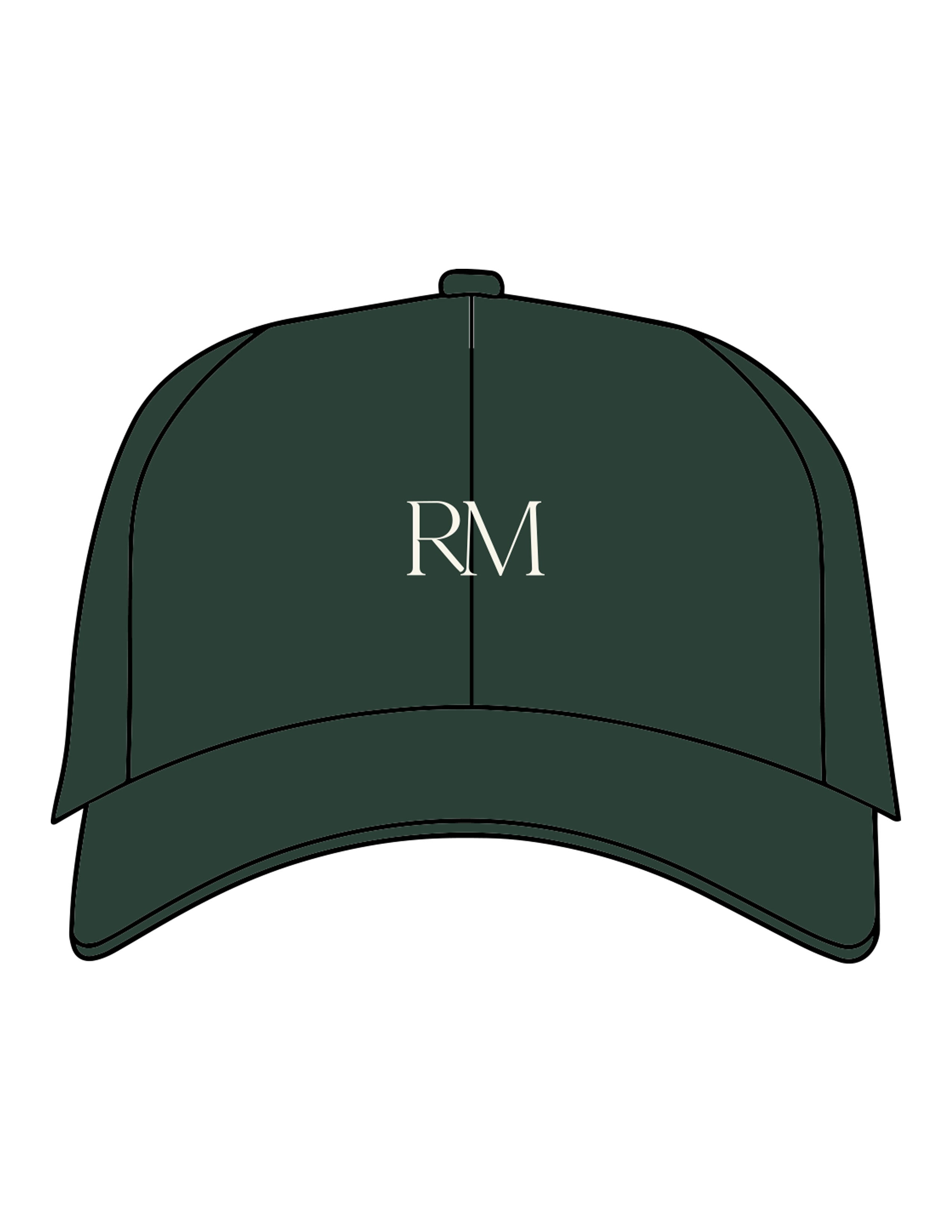 The Dad Hat - Forest - Refined Movement - Center Crown "RM" - EMB - Off White