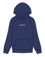 The Mens Hoodie - Cobalt - BSPOKE - Center Chest - Pink