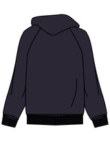 The Mens Zip Hoodie - Ink - ETHOS Q3 PHOTOSHOOT - Left Chest - Printed - White