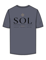 The Mens Tee - Petrol - Sol Lagree - Left Chest & Back STacekd - Printed - Full Color