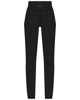 The Basic Legging - Black - Ignite Barre & Fitness - Back Waistline - White