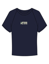 The Micro Rib Baby Tee - Navy - NSpiers - Center Chest Stacked - Printed - Full Color