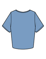 The Crop Tee - Carolina - Drench - Front Lower Left - Printed - Sherbert