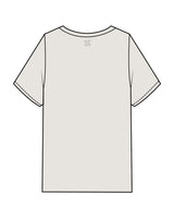 The Mens Heavyweight Tee - Washed Bone - Move Studio - Left Chest Stacked & Back Center Neckline - Printed - Tone on Tone