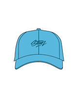 The Dad Hat - Neon Blue - Stun Agency - Center Crown - Embroidered - Tone on Tone