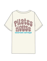The Mens Heavyweight Tee - Off White - PHS - Left Chest & Back Stacked - Printed - Green