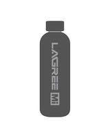 The Water Bottle - Charcoal - Lagree Mi - Front Stacked & Back Vertical - Printed - Light Gray