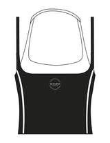 The Piped Tank - Black - REFORM Pilates Studio - Center Chest & Center Back - Printed - White