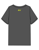 The Womens Heavyweight Tee - Coal Stone - Whit At Home - Center Chest & Back Neckline - Printed - Lime