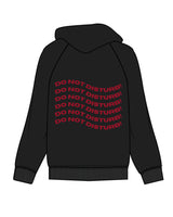 The Womens Hoodie - Black - Renew - Left Chest Stacked & Back Center Stacked - Red
