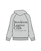The Womens Hoodie - Storm - Megafit House - Left Chest & Back Stacked - Printed - Black