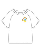 The Kids Tee - White - Core Allure Pilates - Left Chest & Back Image - Printed - Full Color