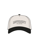 The Canvas Cap - Natural / Black - Movement Pilates Buffalo - Center Crown - Printed - Black