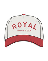 The Canvas Cap - Natural / Cardinal - Royal Training Club - Center Crown Stacked - Printed - Cardinal