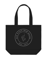 The Tote Bag - Black - SD Mom Walks - Center " SAN DIEGO " - Printed - White