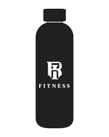 The Water Bottle - Black - IR Fit - Front Logo - Printed - White