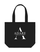 The Tote Bag - Black - ADARE - Center Body Layered - Printed - White