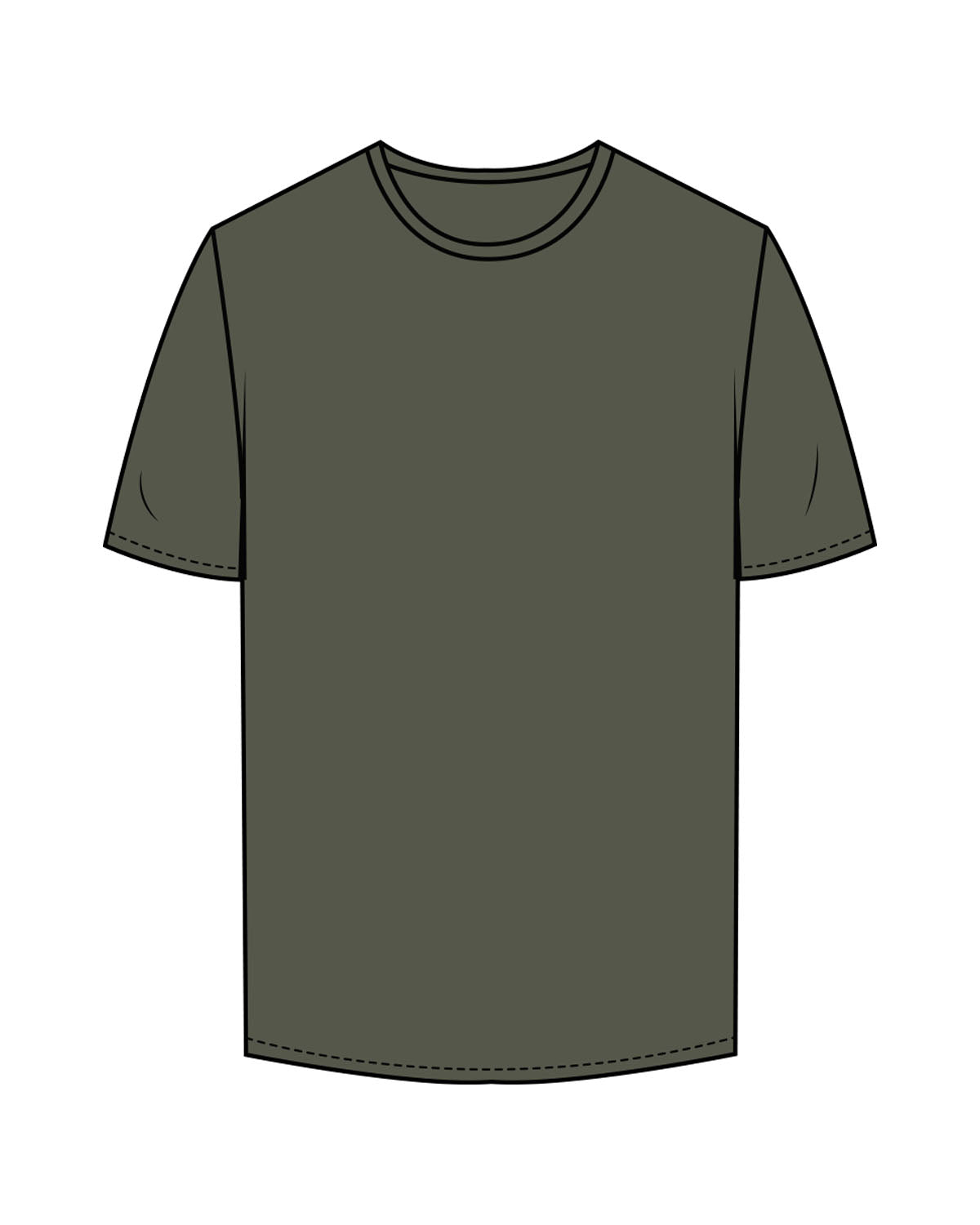 The Mens Tee - Cypress - Sultivate - Left Chest & Back Stacked - Printed - White