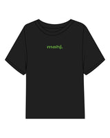 The Midweight Crop Tee - Black - Barnes. The Label - Center Chest - Full Back - Printed - Full Color