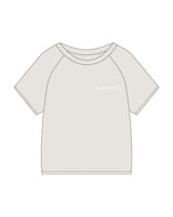 The Kids Heavyweight Tee - Washed Bone - Reform Fitness - Left Chest - Printed - White