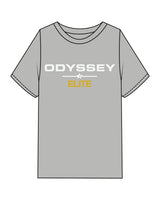 The Mens Heavyweight Tee - Heather - Odyssey Performance - Center Chest Stacked - Back Neckline - Printed - Full Color
